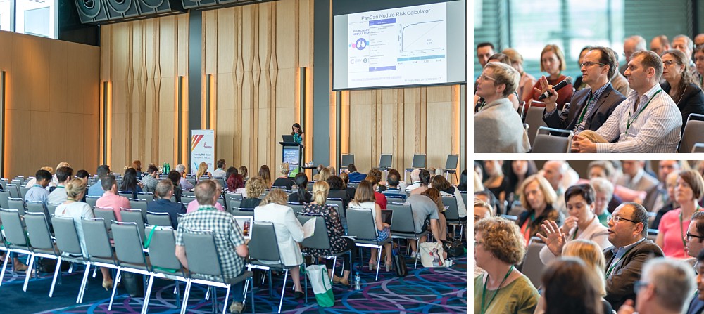 Doctors, nurses, and scientists listen to speakers at the ALCC in Sydney 2018