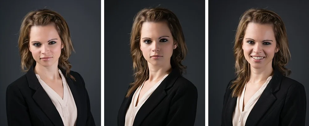 Female lawyer with brown hair in studio headshot Sydney