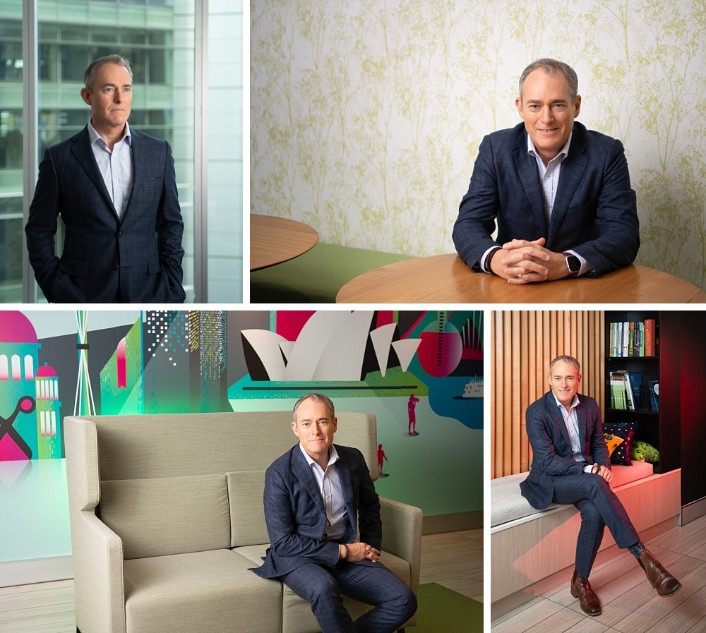 Executive branding portraits for CEO in Sydney office