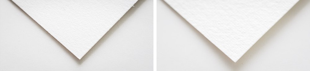 Samples of different paper textures
