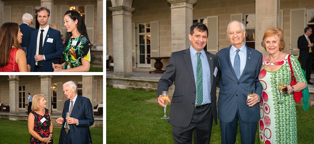 Lung Foundation Australia board members and guests at the back gardens of Admiralty House