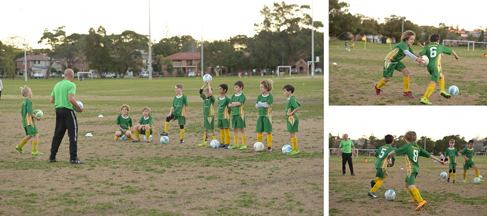 Maroubra Mariners coached and playing soccer at Coral Sea Park