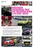 Sydney Telstra 500 V8 Supercars 2011 article in The ONE Magazine Jan 2012